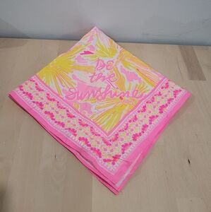 Lilly Pulitzer Be The Sunshine Scarf Engineered Pink/Yellow Headband Style